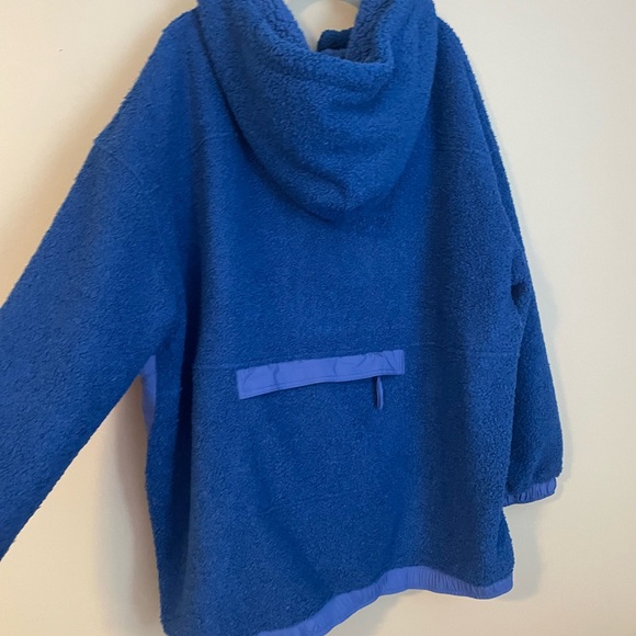 Blue Fleece Pullover with Hood - Picture 4 of 5